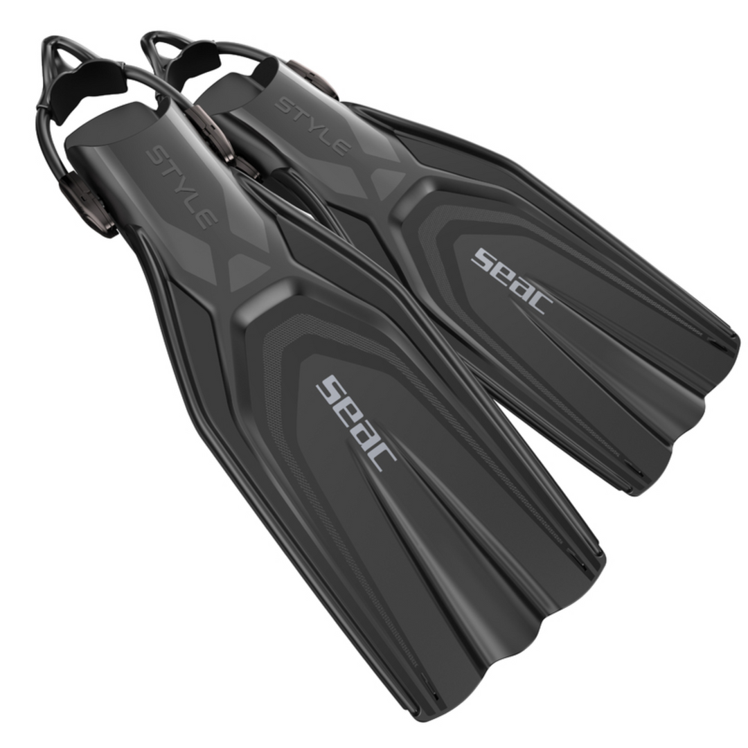 SEAC STYLE SLING BUNGEE STRAP OPEN HEEL FINS