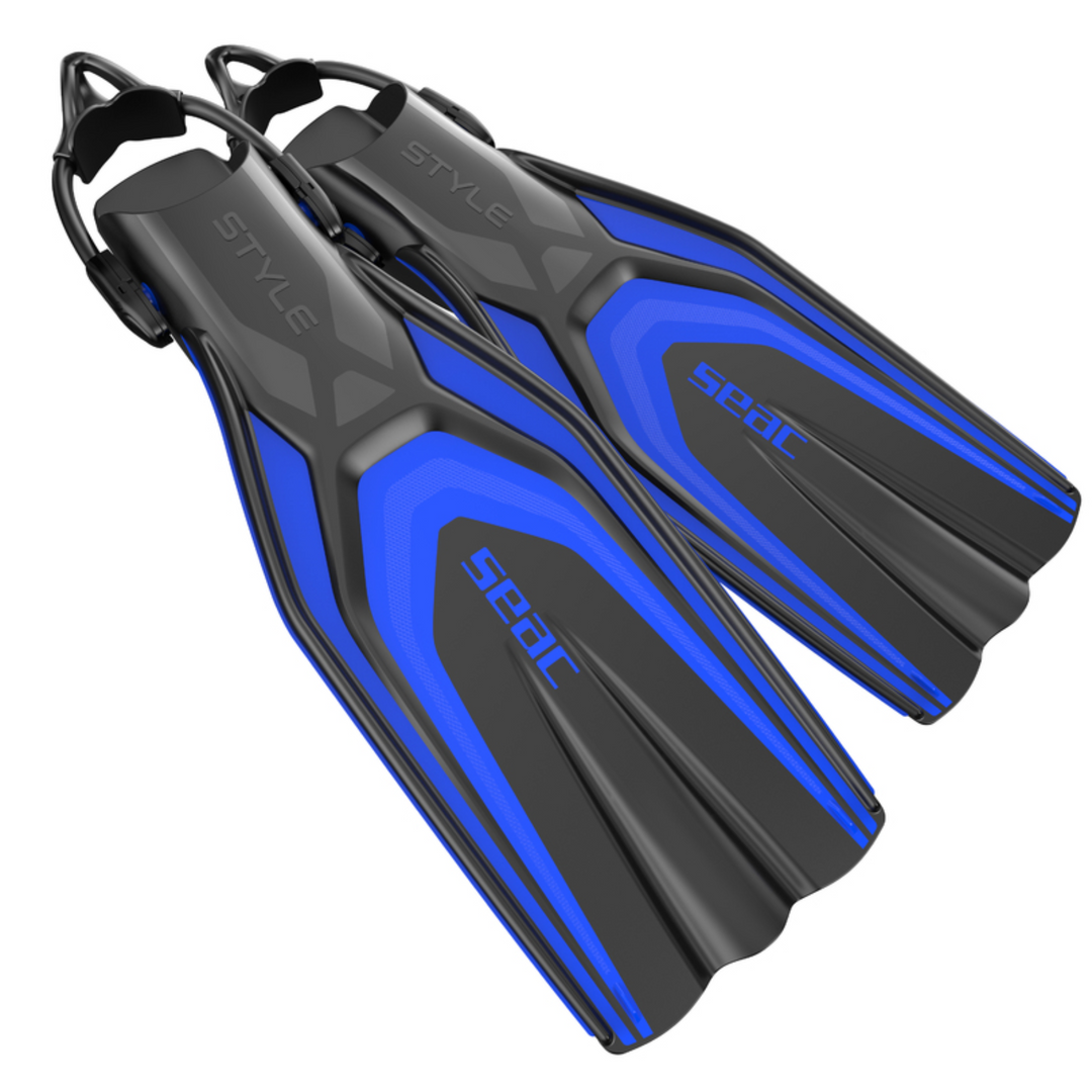 SEAC STYLE SLING BUNGEE STRAP OPEN HEEL FINS
