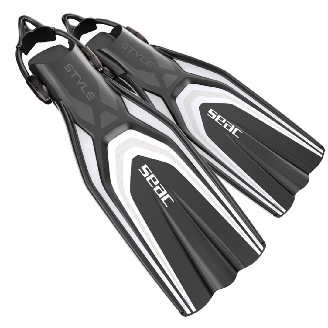 SEAC STYLE SLING BUNGEE STRAP OPEN HEEL FINS