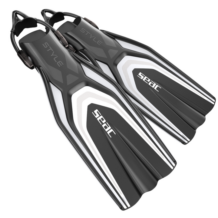 SEAC STYLE SLING BUNGEE STRAP OPEN HEEL FINS