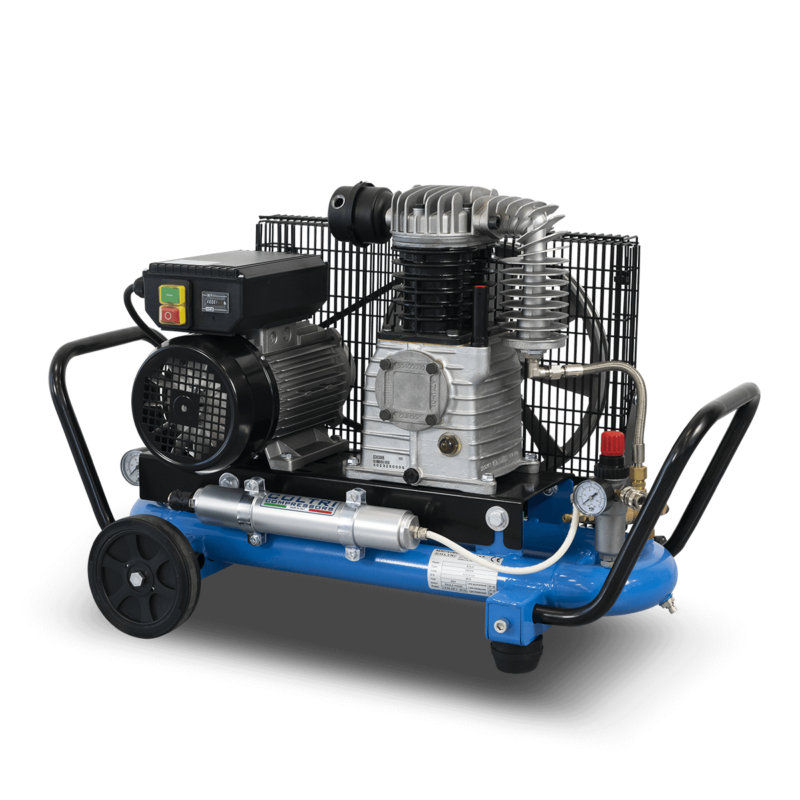 EOLO 330 SURFACE SUPPLY HOOKAH BREATHING AIR COMPRESSOR RANGE BLUE FRAME