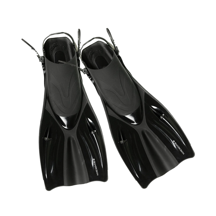 SHARKSKIN ADULT MASK, COMFORT SNORKEL & FIN SET WITH MESH BAG