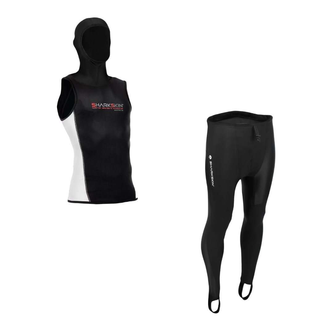 CHILLPROOF VEST WITH HOOD - MENS + CHILLPROOF LONGPANTS - MENS BUNDLE