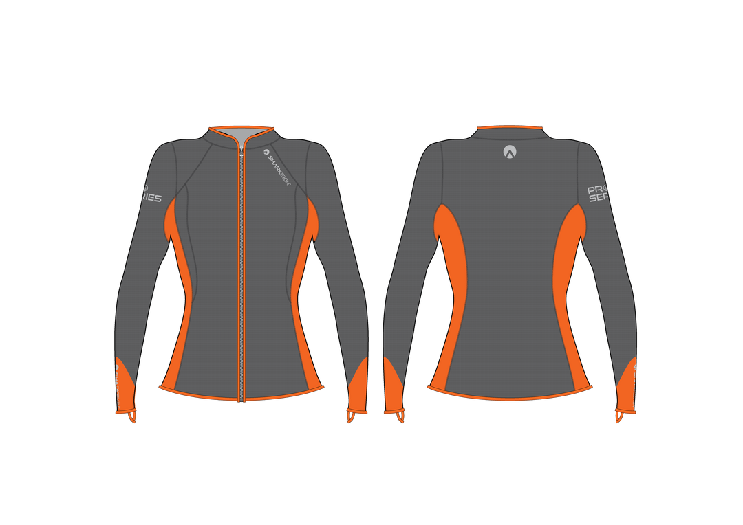T2 PRO SERIES CHILLPROOF LONG SLEEVE FULL ZIP TOP - WOMENS