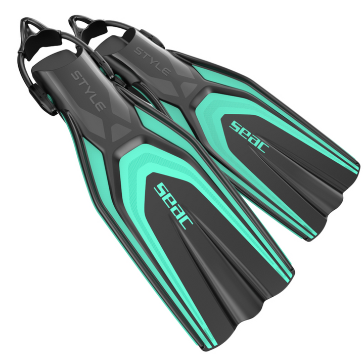 SEAC STYLE SLING BUNGEE STRAP OPEN HEEL FINS