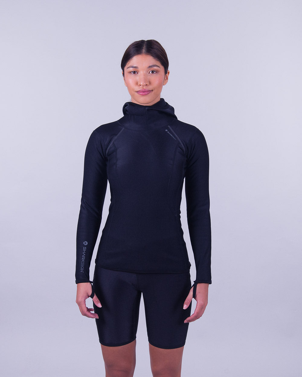 CHILLPROOF LONG SLEEVE HOODED TOP - WOMENS NEW