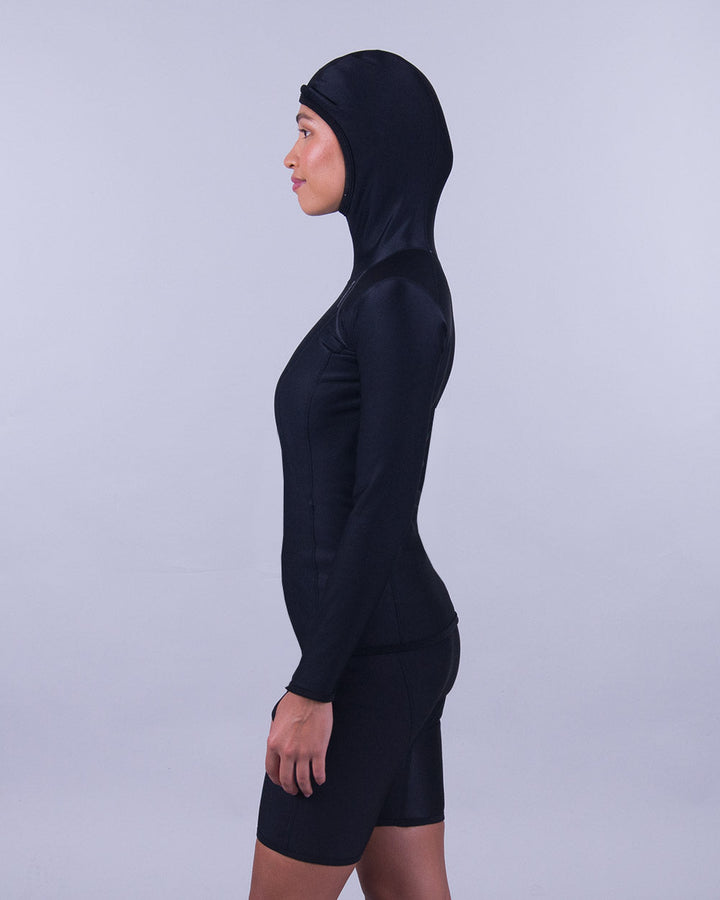 CHILLPROOF LONG SLEEVE HOODED TOP - WOMENS NEW