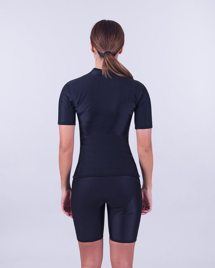 CHILLPROOF SHORT SLEEVE CHEST ZIP - WOMENS NEW (SECONDS)