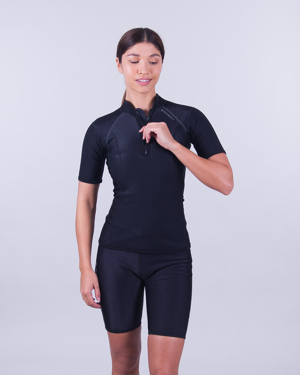 CHILLPROOF SHORT SLEEVE CHEST ZIP - WOMENS NEW (SECONDS)