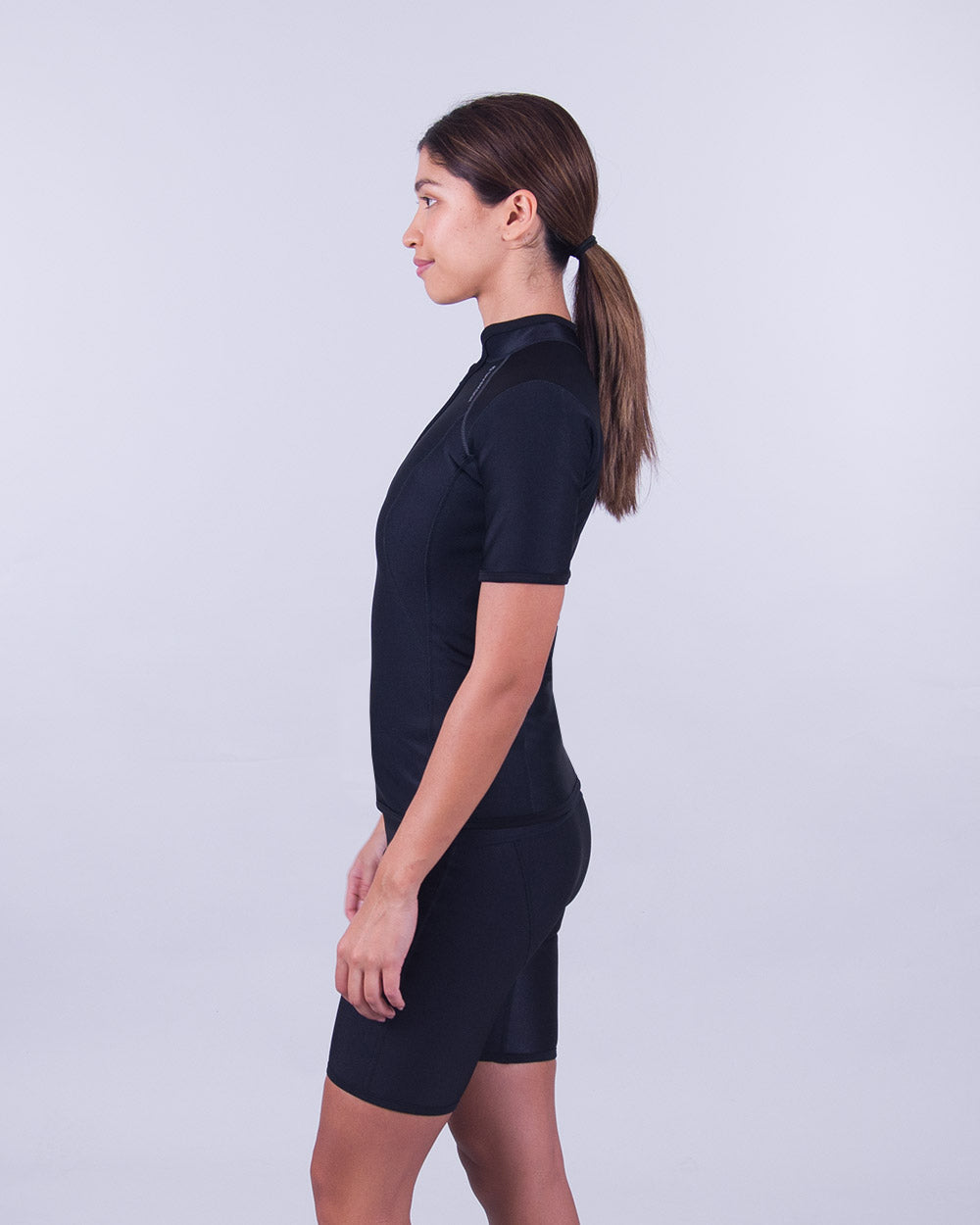 CHILLPROOF SHORT SLEEVE CHEST ZIP - WOMENS NEW (SECONDS)